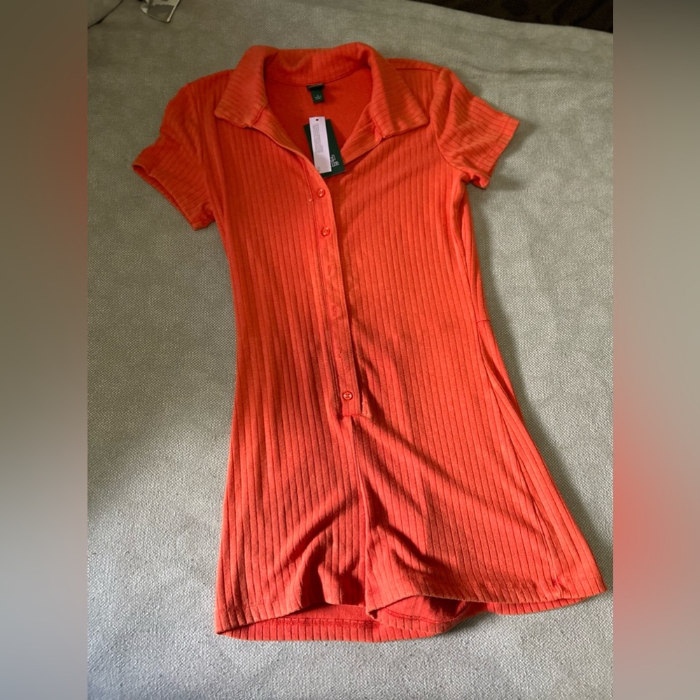 Bodycon collared romper new with tags